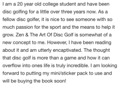 zen and the art of disc golf book fan image32